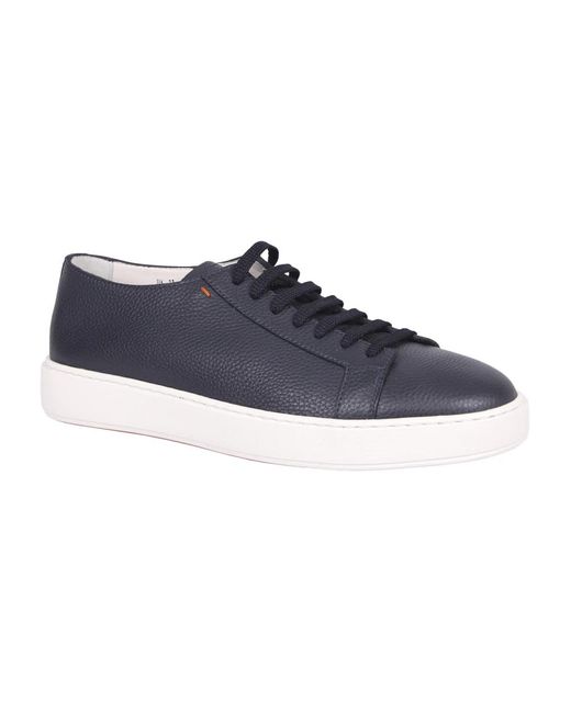 Santoni Blue Sneakers for men