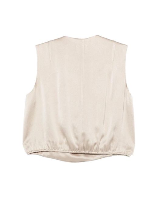 Alysi Tops ,Sleeveless Tops in het Natural