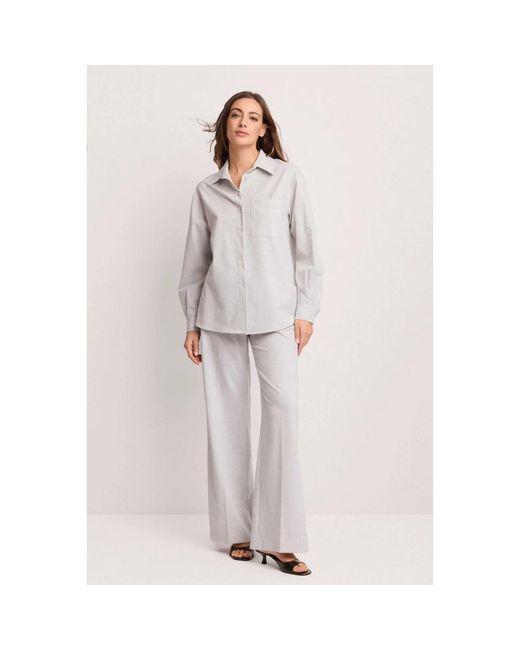 Kocca Overhemden ,Grijs ,Shirt Met Lange Mouwen En Borstzak in het Gray
