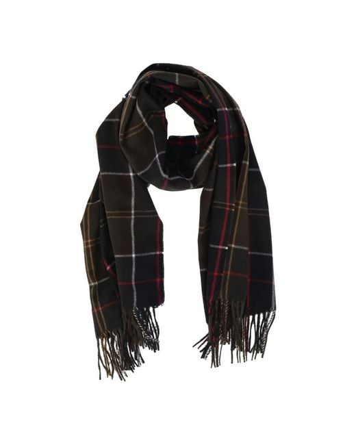 Barbour Black Winter Scarves