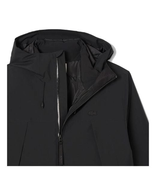 Lacoste Black Parkas for men