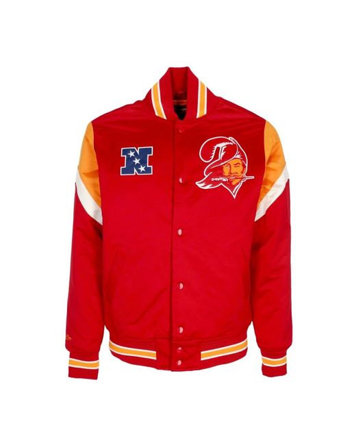 Mitchell & Ness Bomber Jackets in het Red voor heren
