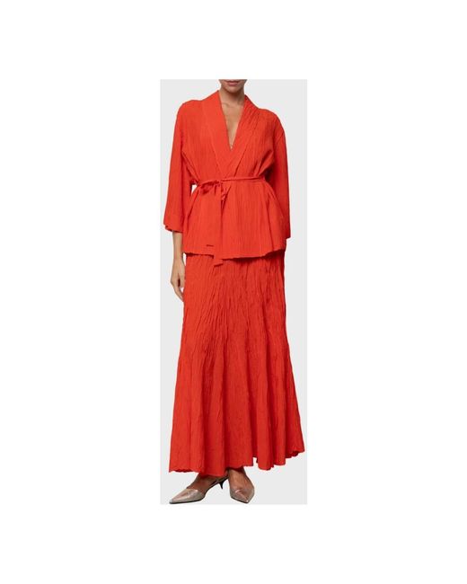 Kaos Maxi Rok in het Red