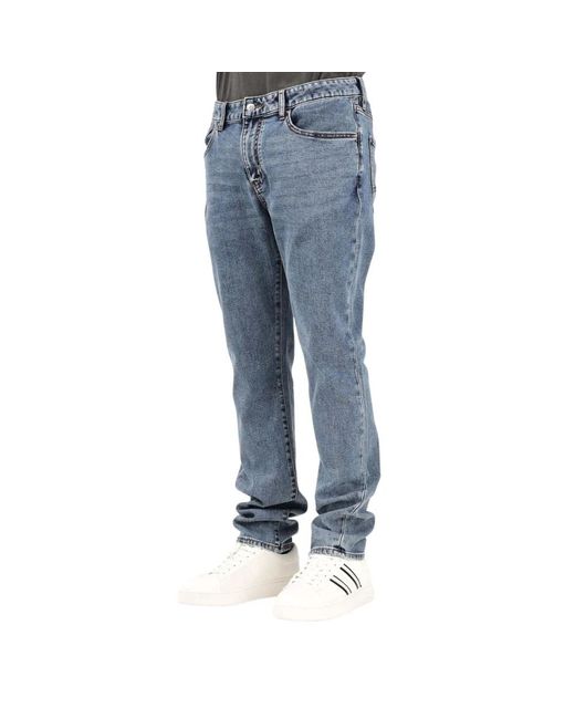 ARMANI EXCHANGE Blue Straight Jeans for men