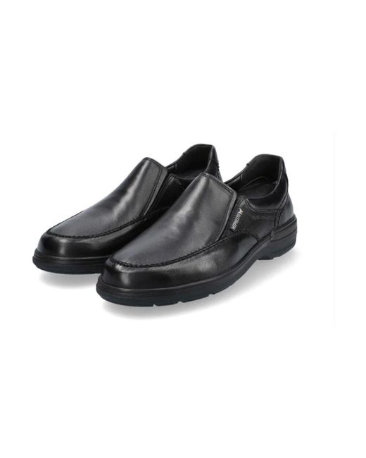 Mephisto Schwarzer ledermokassin für männer in Black für Herren