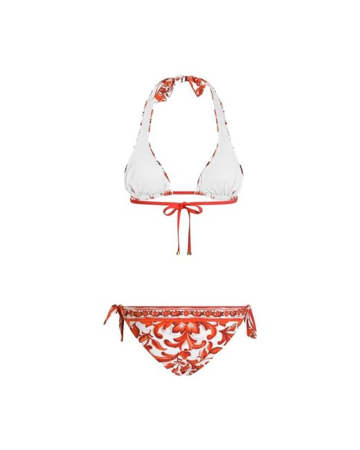 Dolce & Gabbana Red Bikinis