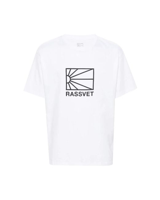 Rassvet (PACCBET) T-shirt mit großem logo in weiß in White für Herren