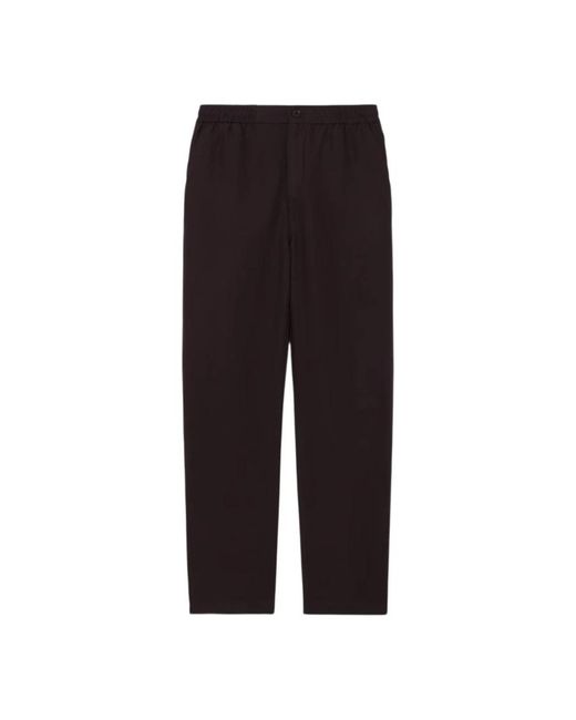 Lacoste Black Straight Trousers for men