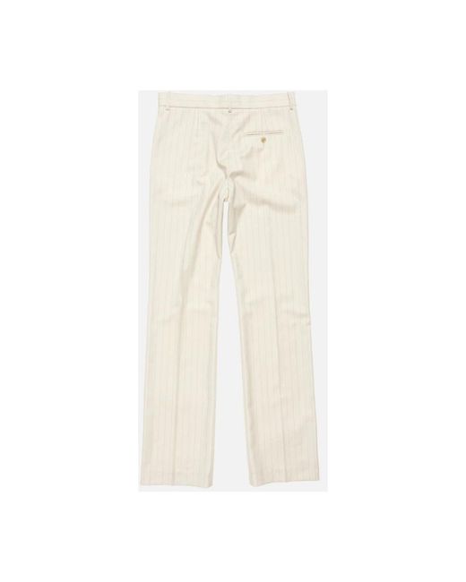 Acne Natural Straight Trousers