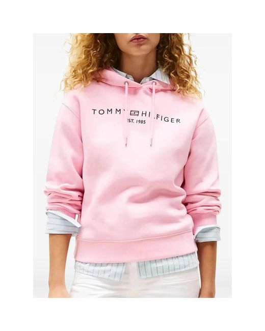 Hoodies di Tommy Hilfiger in Pink
