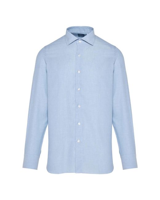 Formal Shirts di Finamore 1925 in Blue da Uomo