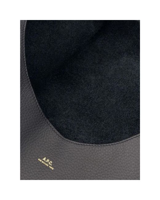 A.P.C. Black A. P.C. Neige Tote Bag for men