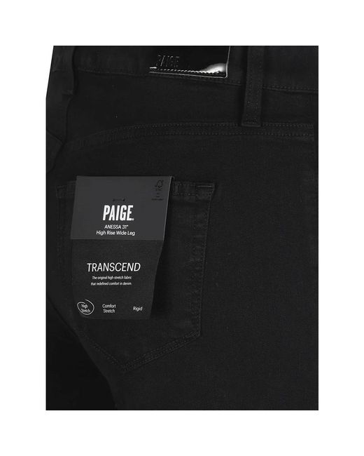 PAIGE Black Straight Jeans