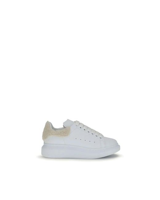 Alexander McQueen White Oversize Leder Sneakers