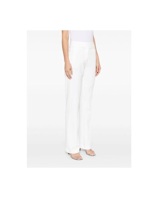 Pinko White Weiße hosen für frauen,weiße hose mit verdecktem verschluss