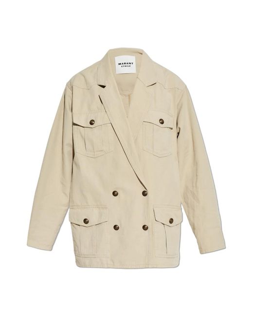 Isabel Marant Jassen ,Katoen Nevala Blazer in het Natural