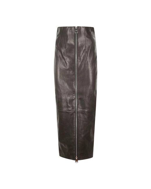 Khaite Brown Leather Skirts