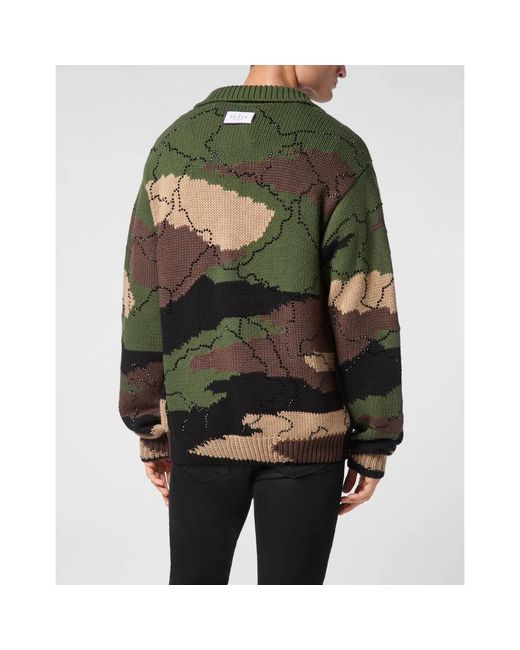 Cardigans Philipp Plein de hombre de color Green