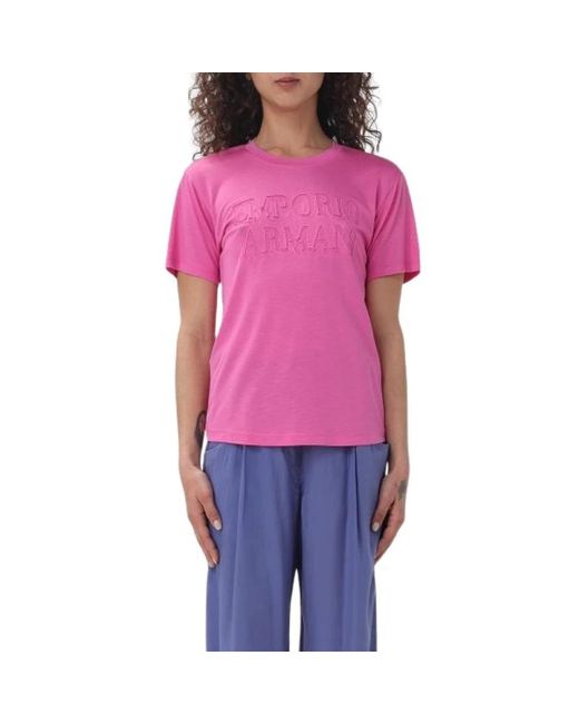 Camisetas y polos fucsia Emporio Armani de color Purple