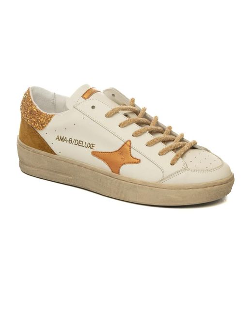 AMA BRAND Metallic Sneakers
