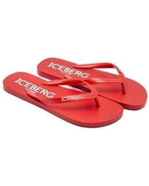 Flip Flops di Iceberg in Red da Uomo