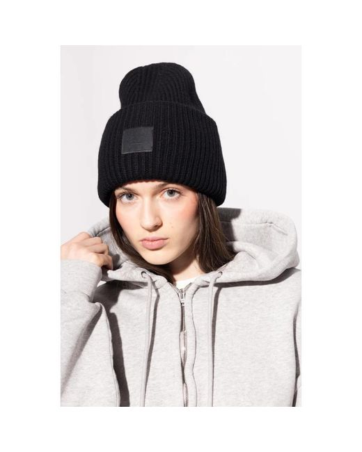 Acne Black Beanies