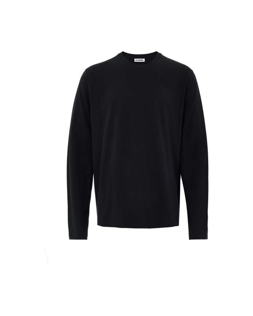 Jil Sander Blue Long Sleeve T-Shirts for men