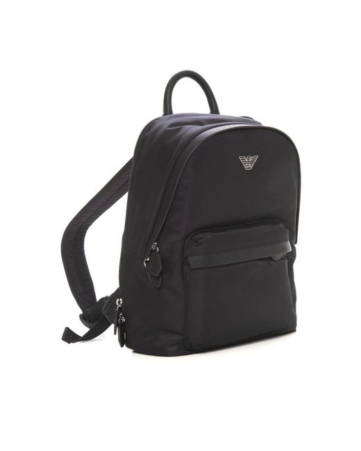 Emporio Armani Black Backpacks
