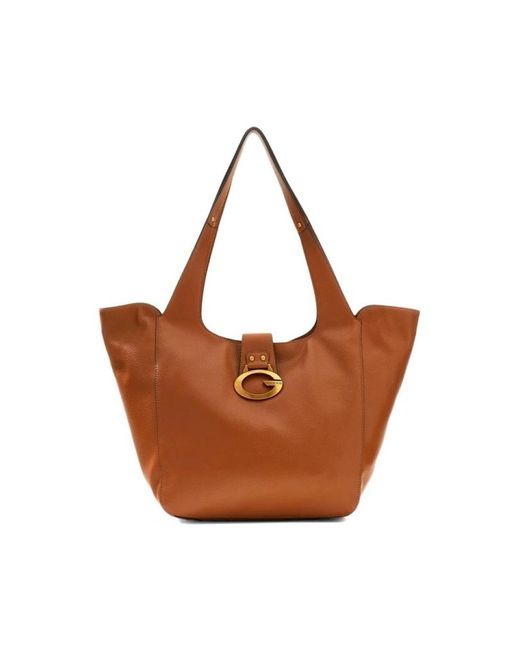 Guess Brown Shopping Bags