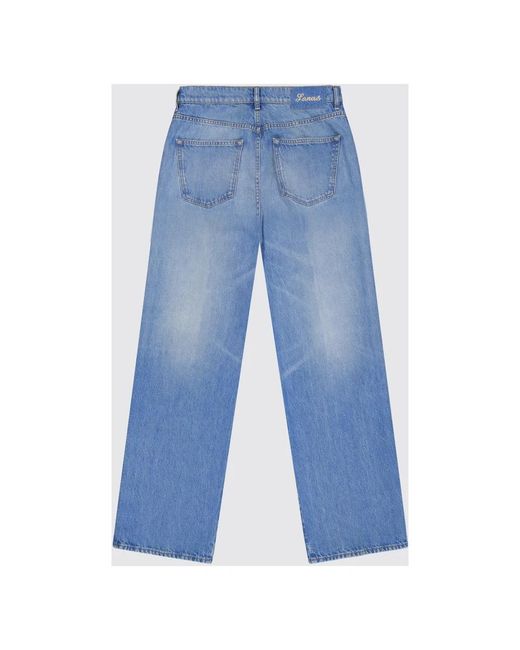 Laneus Blue Straight Fit Jeans for men
