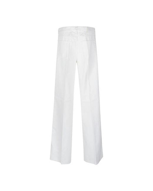 PT Torino White Wide Jeans
