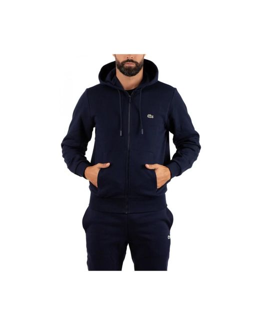 Lacoste Hoodies & Sweatvesten ,Blauw ,Felpa in het Blue voor heren
