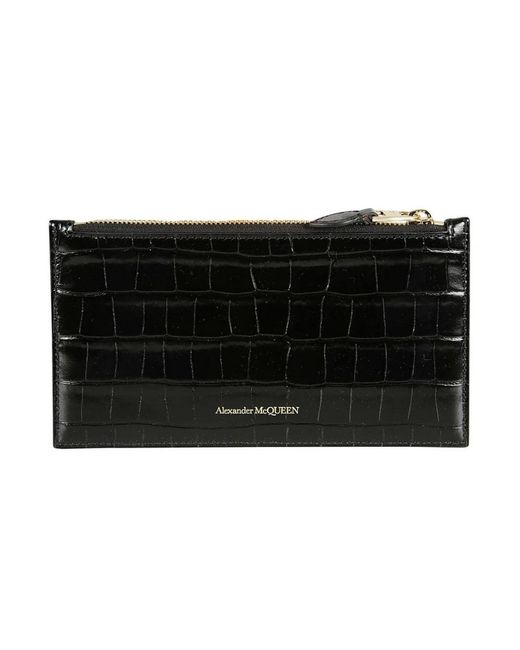 McQueen Black Wallets & Cardholders