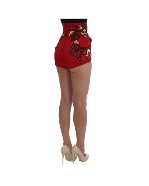Shorts > short shorts Dolce & Gabbana en coloris Red
