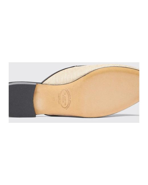 Scarosso White Mules
