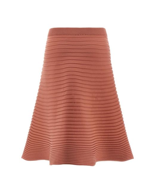 Issey Miyake Red Midi Skirts