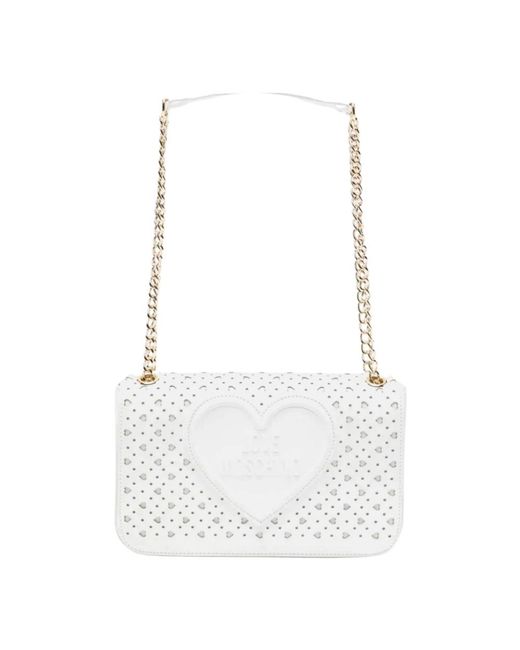 Love Moschino White Shoulder Bags