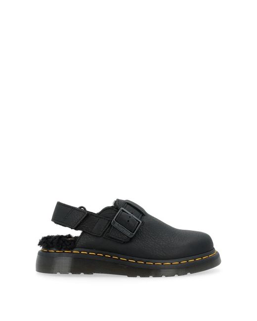 Dr. Martens Schoenen ,Zwart ,Leer Jorge Ii Fil Clogs in het Black voor heren