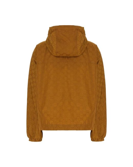 Gucci Gg Nylon Jacket in het Brown