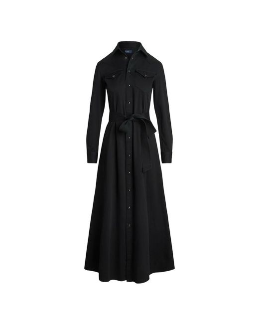 Polo Ralph Lauren Black Shirt Dresses