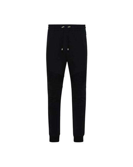 Balmain Broeken ,Zwart ,Katoen Zwarte Katoenen Sportbroek in het Black voor heren