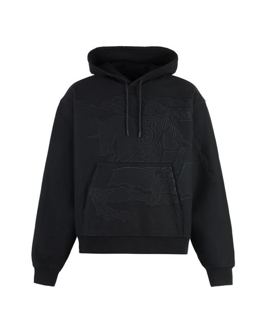 Hoodies di Burberry in Black da Uomo