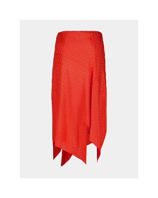 Fendi Red Midi Skirts