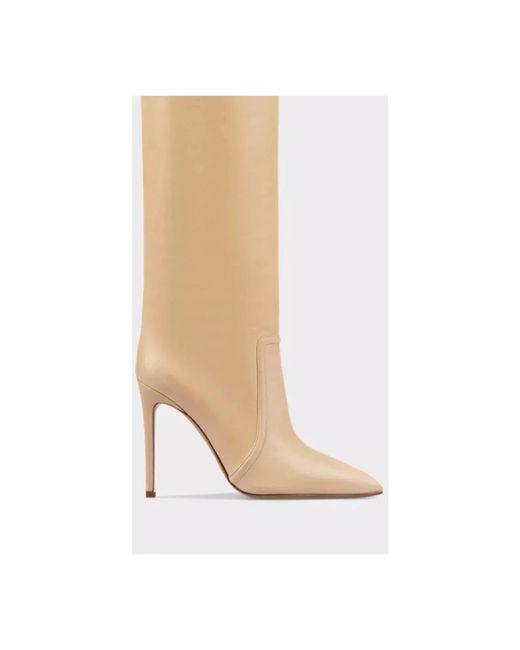Paris Texas Natural Heeled Boots