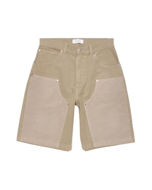 Edwin Double Knee Worker Short in het Natural voor heren