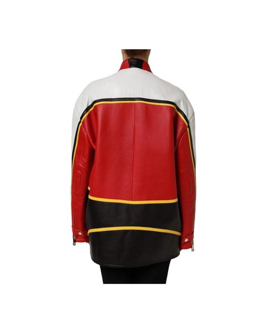 Dolce & Gabbana Red Leather Jackets