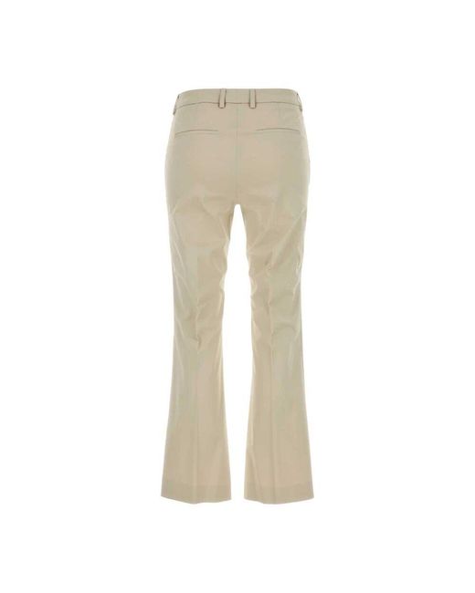 Wide Trousers PT Torino de color Natural
