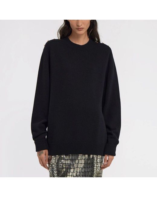 Round-Neck Knitwear Roberto Cavalli de color Blue