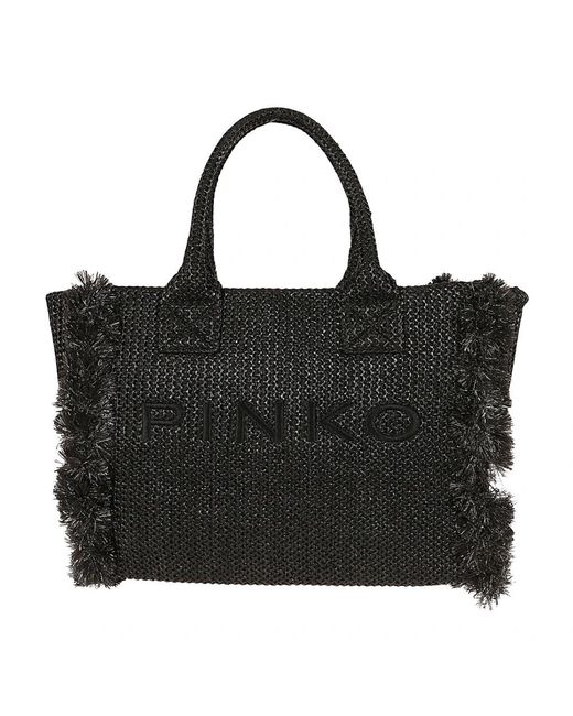 Pinko Black Tote Bags