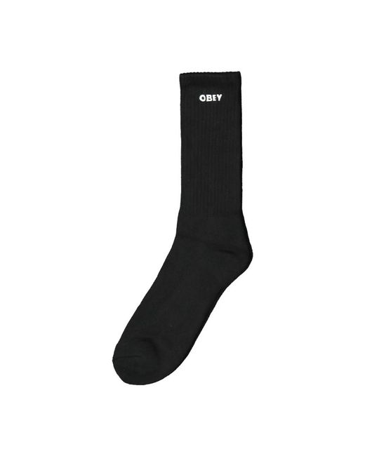 Obey Bold Socks in het Black